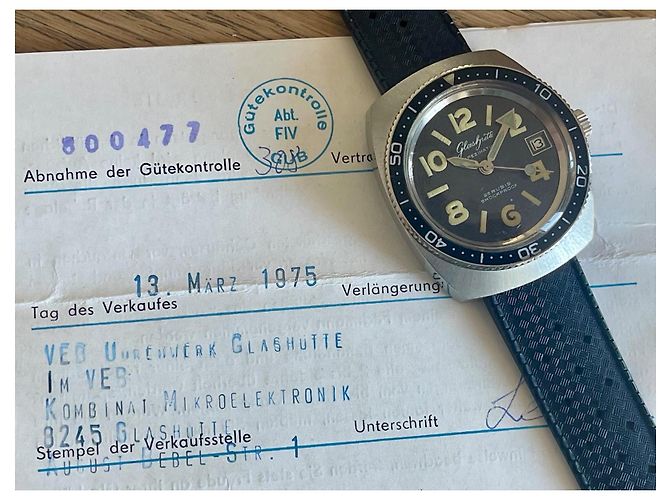 Autre Marque Relógio Automático Glashütte Spezimatic TS 200 Preto - vista 7