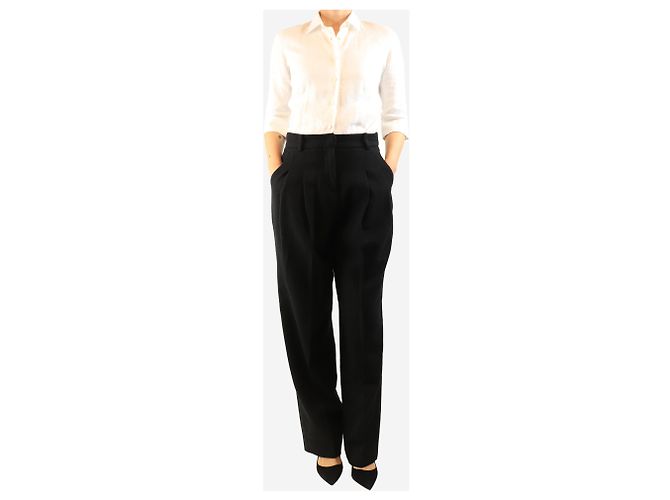 Autre Marque Black wool-blend trousers - size M - view 2