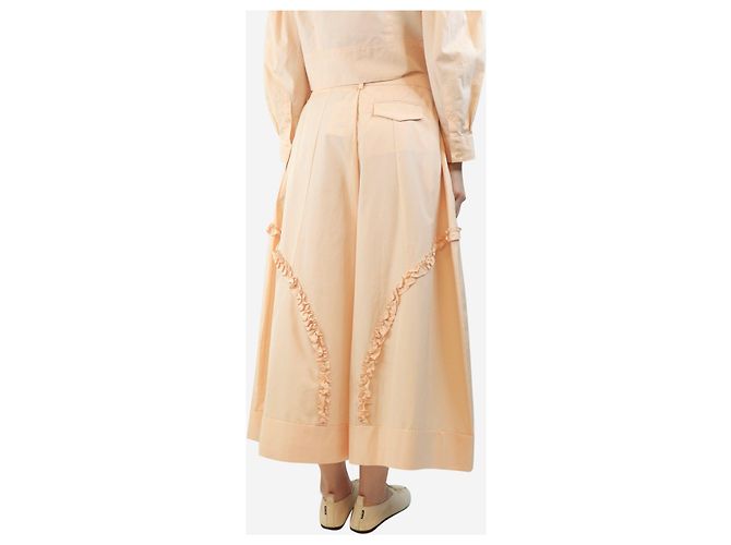 Simone Rocha Peach sculpted Wide-Leg-Hose - size UK 12 Orange - Ansicht 3