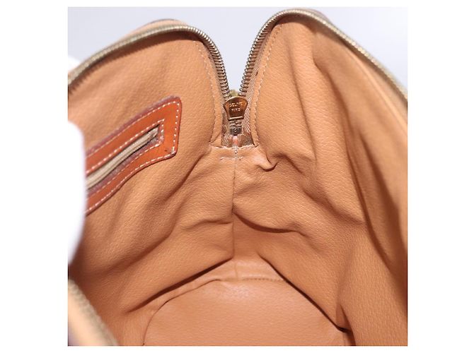 Céline CELINE Sac à main en toile Macadam PVC Cuir Marron Or - vue 18