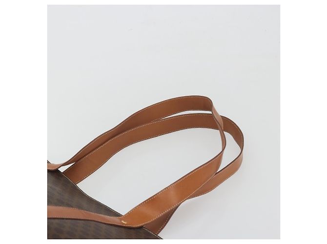 Céline CELINE Macadam Tote Bag PVC Leder Braun Goldfarben - Ansicht 14