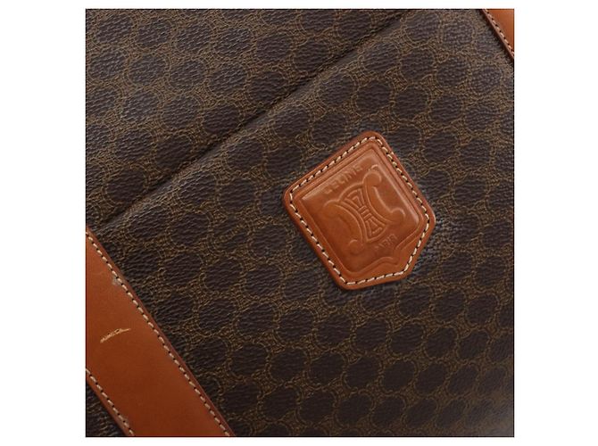 Céline CELINE Macadam Tote Bag PVC Leder Braun Goldfarben - Ansicht 20