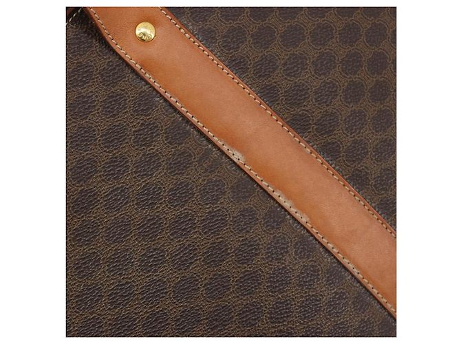 Céline CELINE Macadam Tote Bag PVC Leder Braun Goldfarben - Ansicht 8