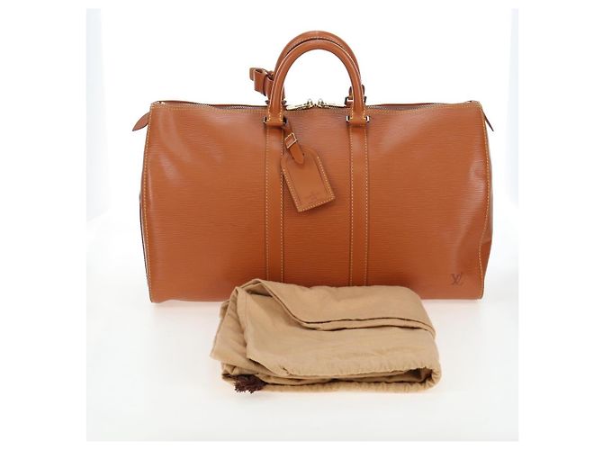 LOUIS VUITTON Epi Keepall 45 Boston Bag Brown M42978 LV - vista 12