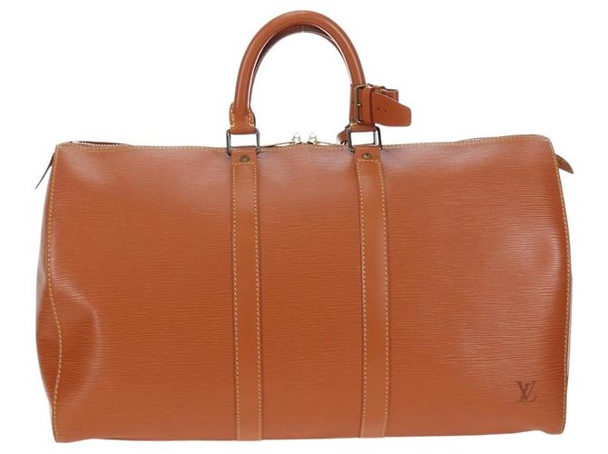 LOUIS VUITTON Epi Keepall 45 Boston Bag Brown M42978 LV - vista 2