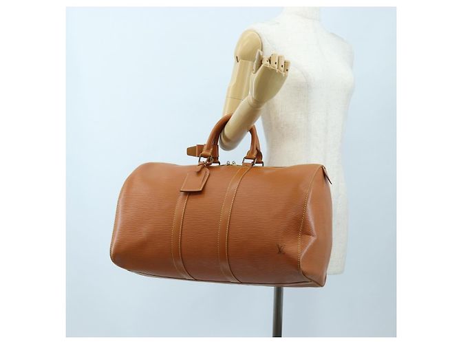 LOUIS VUITTON Epi Keepall 45 Boston Bag Brown M42978 LV - vista 23