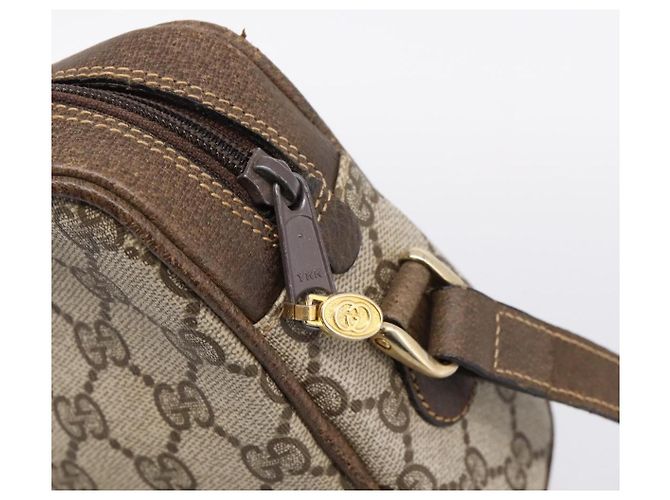 GUCCI GG Supreme Web Sherry Line Shoulder Bag PVC Beige 010 378 - vista 14