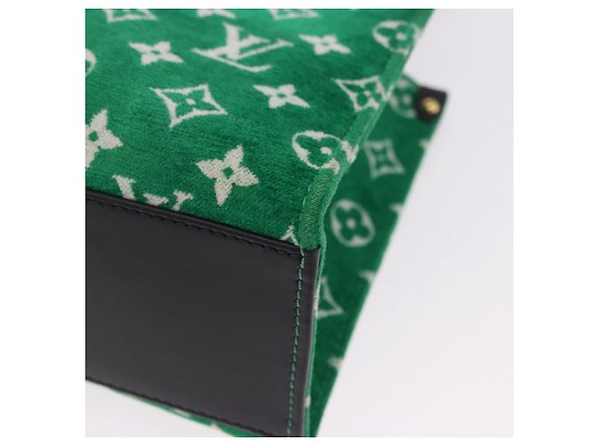 LOUIS VUITTON Monogram Jacquard Velvet On the Go PM Green M46216 - vista 13