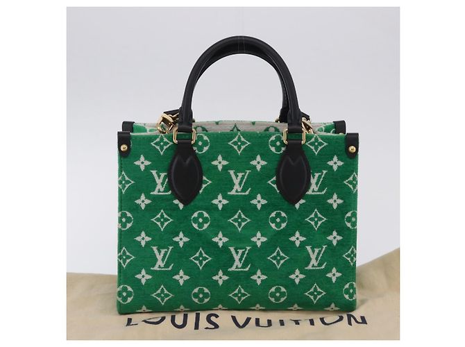 LOUIS VUITTON Monogram Jacquard Velvet On the Go PM Green M46216 - vista 24
