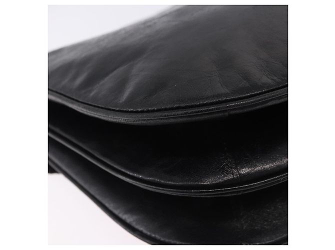 Autre Marque SAINT LAURENT Shoulder Bag Leather Black - vista 12