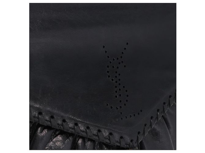 Autre Marque SAINT LAURENT Shoulder Bag Leather Black - vista 15