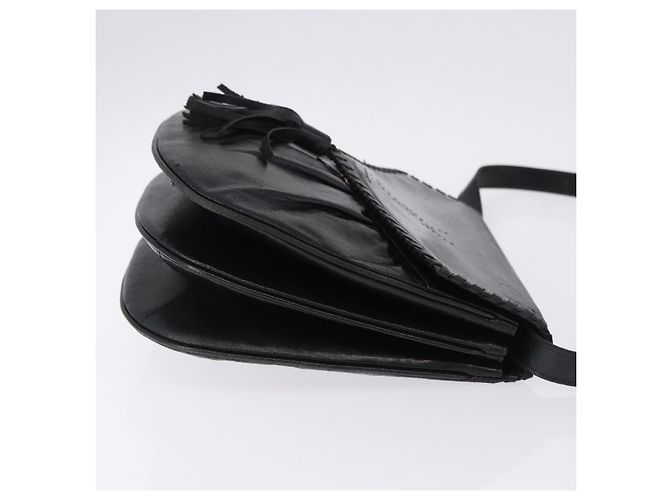 Autre Marque SAINT LAURENT Shoulder Bag Leather Black - vista 4