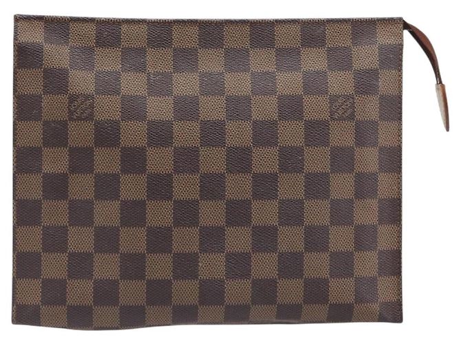 LOUIS VUITTON Damier Ebene Poche Toilette 26 Pouch N47543 LV - vista 13