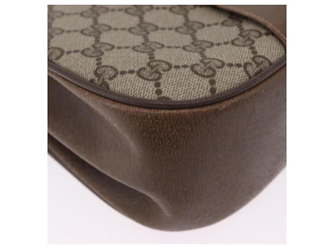 GUCCI GG Supreme Web Sherry Line Shoulder Bag PVC Beige 72 02 024 - vista 10