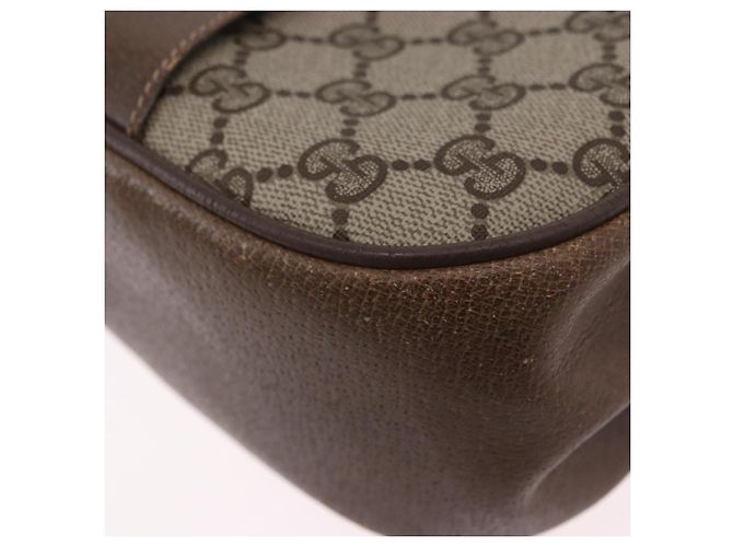 GUCCI GG Supreme Web Sherry Line Shoulder Bag PVC Beige 72 02 024 - vista 11