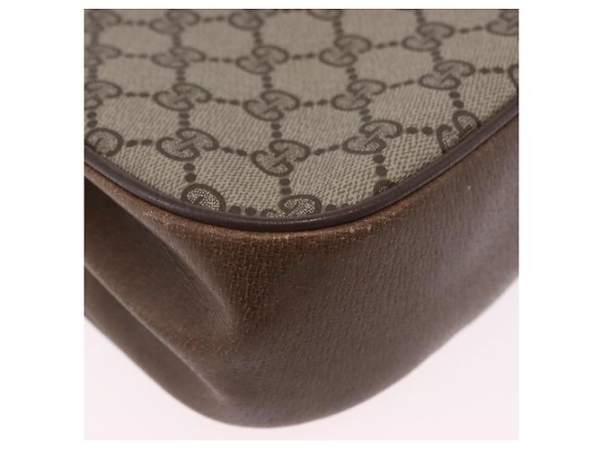 GUCCI GG Supreme Web Sherry Line Shoulder Bag PVC Beige 72 02 024 - vista 12
