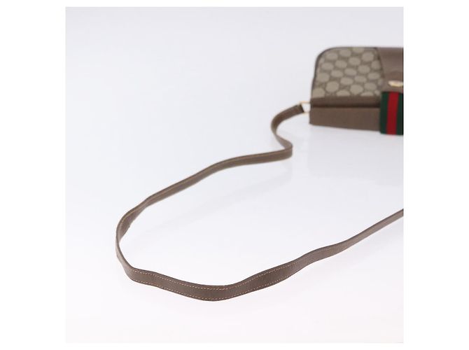 GUCCI GG Supreme Web Sherry Line Shoulder Bag PVC Beige 72 02 024 - vista 7