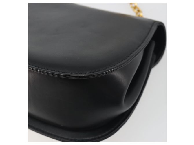 GUCCI Bamboo Chain Shoulder Bag Leather Black Gold 001 115 1497 - vista 15