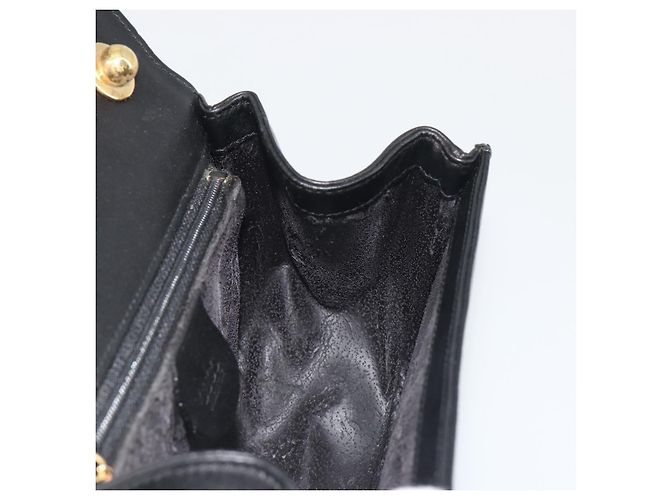 GUCCI Bamboo Chain Shoulder Bag Leather Black Gold 001 115 1497 - vista 20