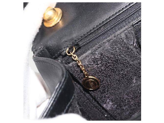 GUCCI Bamboo Chain Shoulder Bag Leather Black Gold 001 115 1497 - vista 22