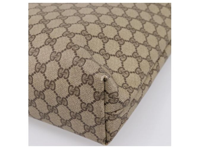 GUCCI GG Supreme Web Sherry Line Tote Bag PVC Beige Gold 39.02.003 - vista 15
