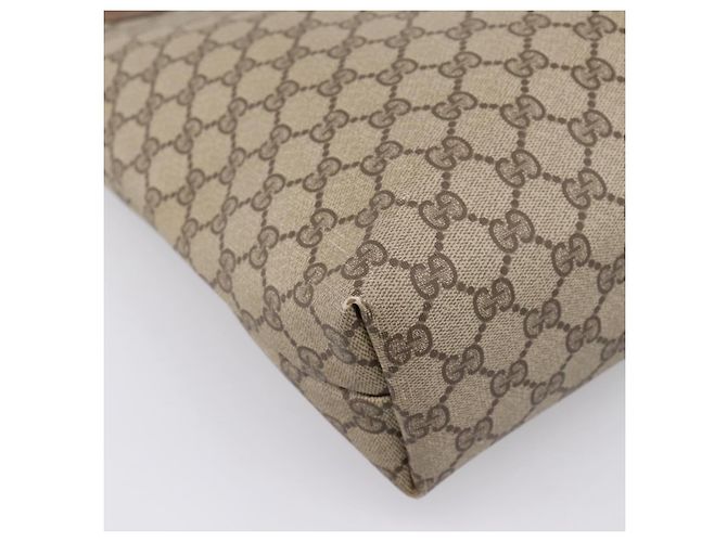 GUCCI GG Supreme Web Sherry Line Tote Bag PVC Beige Gold 39.02.003 - vista 16