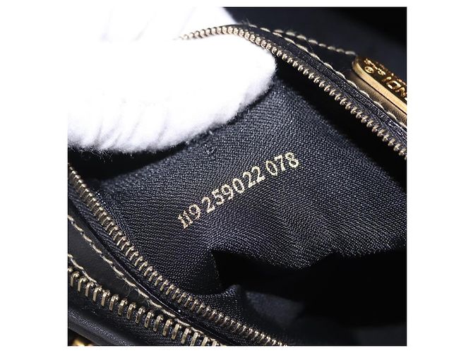 FENDI Pecan Canvas Boston Bag PVC Black Brown gold - vista 22