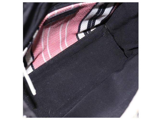 CHANEL Handtasche aus Canvas rosa silber CC - Ansicht 18