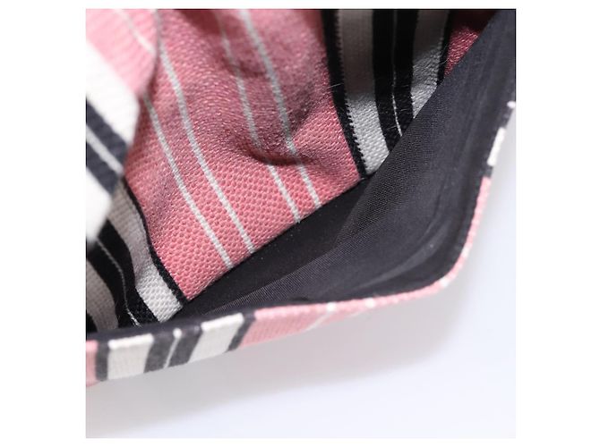 CHANEL Handtasche aus Canvas rosa silber CC - Ansicht 23
