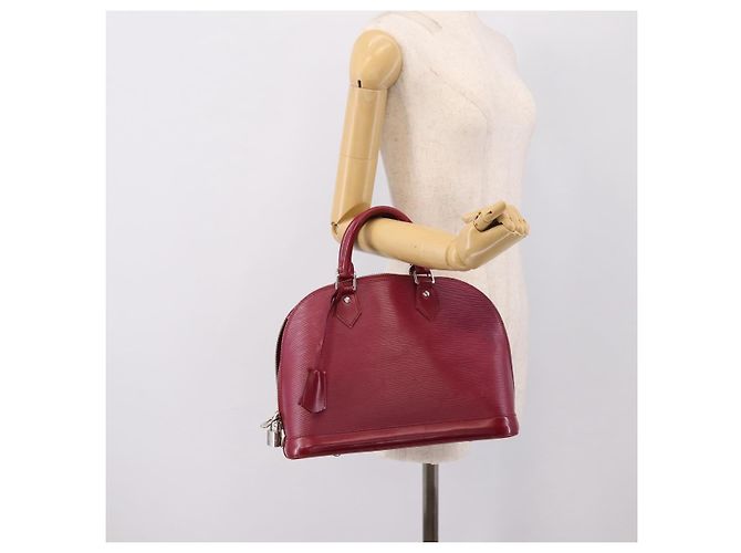 LOUIS VUITTON Epi Alma PM Hand Bag Fuchsia M40490 LV - vista 26