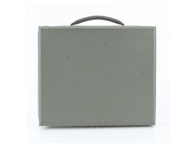 Mallette Louis Vuitton Damier Glacé Luke en cuir Vert - vue 3