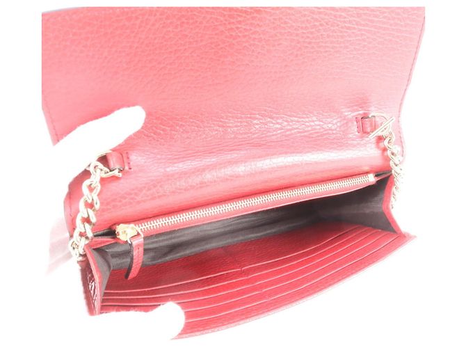 Gucci Interlocking G Chain Schultertasche Rot - Ansicht 7