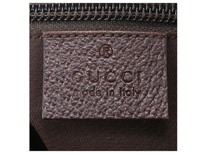 Borsa a tracolla Gucci GG Canvas Sherry Line in pelle Marrone - vista 8