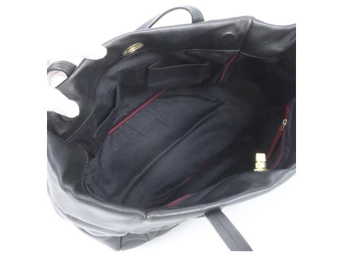Saco Tote Coach Signature em couro acolchoado Preto - vista 7