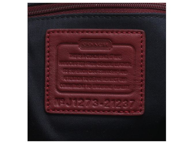 Saco Tote Coach Signature em couro acolchoado Preto - vista 8