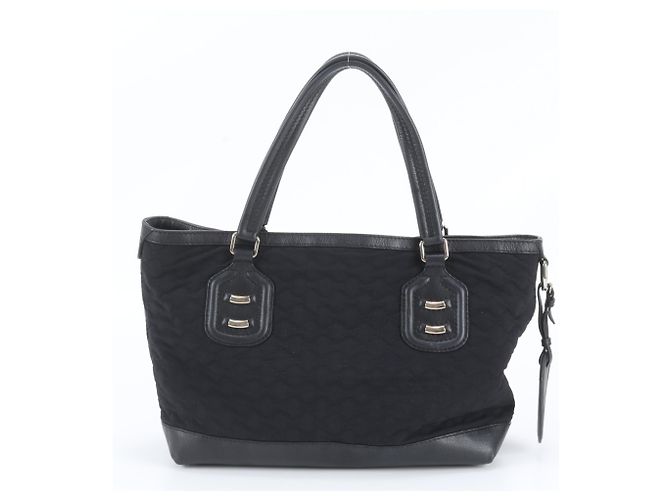 Borsa Tote Gucci GG in neoprene e pelle Nero - vista 3