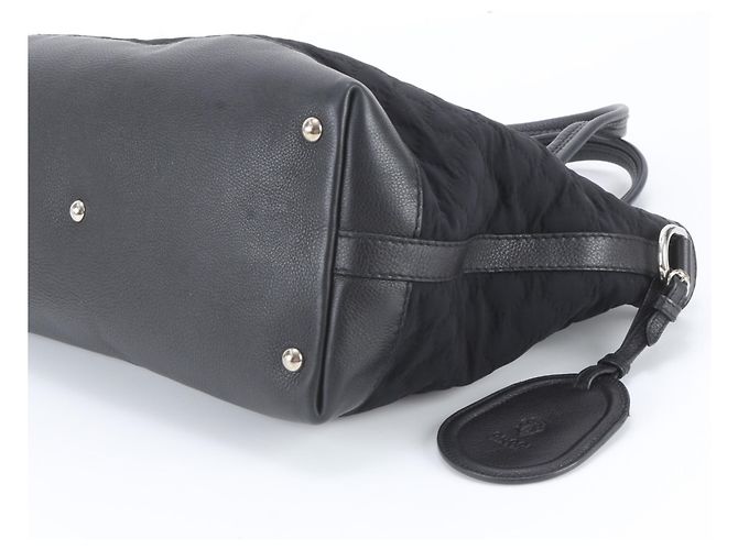 Borsa Tote Gucci GG in neoprene e pelle Nero - vista 4