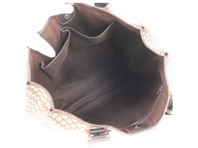 Céline Saco Tote Celine Macadam ST S0 16 em couro Marrom - vista 7
