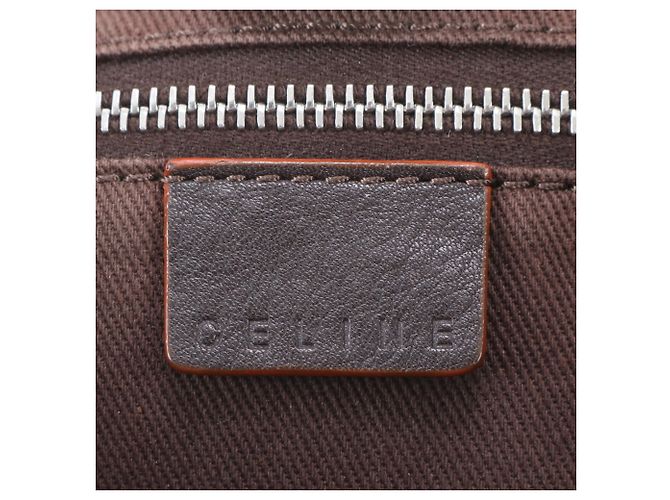 Céline Saco Tote Celine Macadam ST S0 16 em couro Marrom - vista 9