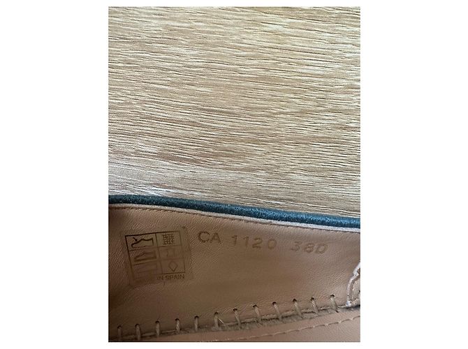Espadrillas Christian Dior Granville in tela blu e bianca Bianco - vista 11