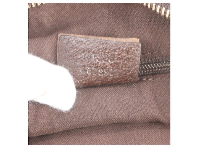 Borsa a tracolla Gucci GG Canvas Abbey in pelle Marrone - vista 9