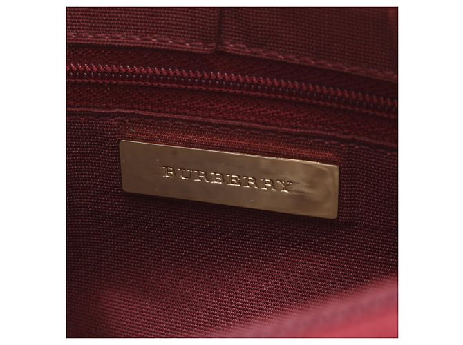 Bolso de hombro de piel Burberry Nova Check Roja Beige - vista 8