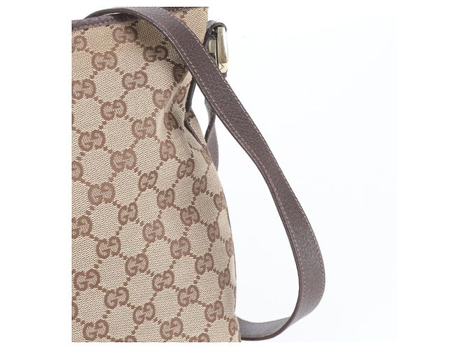 Borsa a tracolla Gucci GG Canvas Abbey in pelle Marrone - vista 2