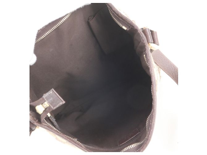 Borsa a tracolla Gucci GG Canvas Abbey in pelle Marrone - vista 7