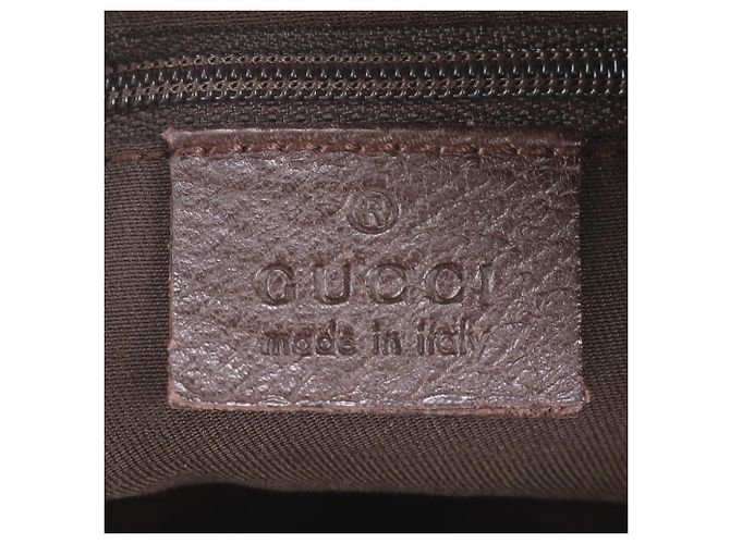 Borsa a tracolla Gucci GG Canvas Abbey in pelle Marrone - vista 8