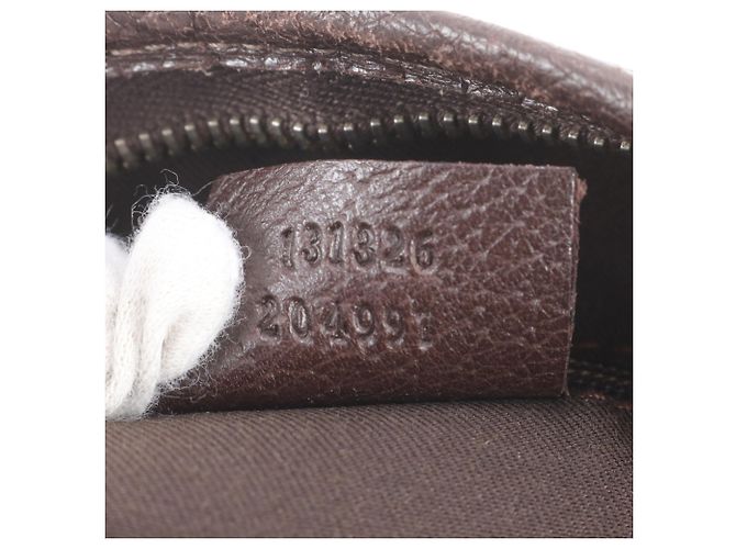 Borsa a tracolla Gucci GG Canvas Abbey in pelle Marrone - vista 9