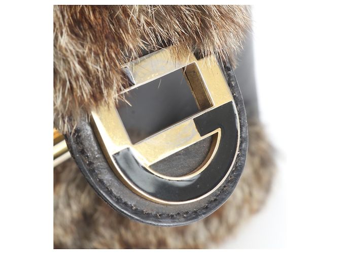 Gucci Lederschultertasche Tote Bag Schwarz - Ansicht 10