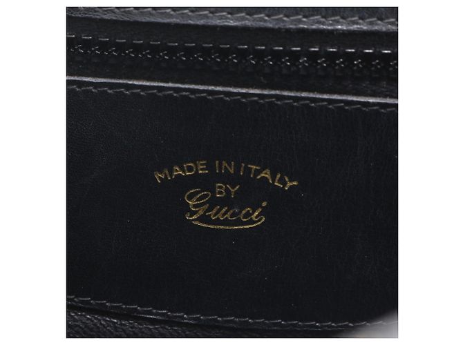 Gucci Lederschultertasche Tote Bag Schwarz - Ansicht 11