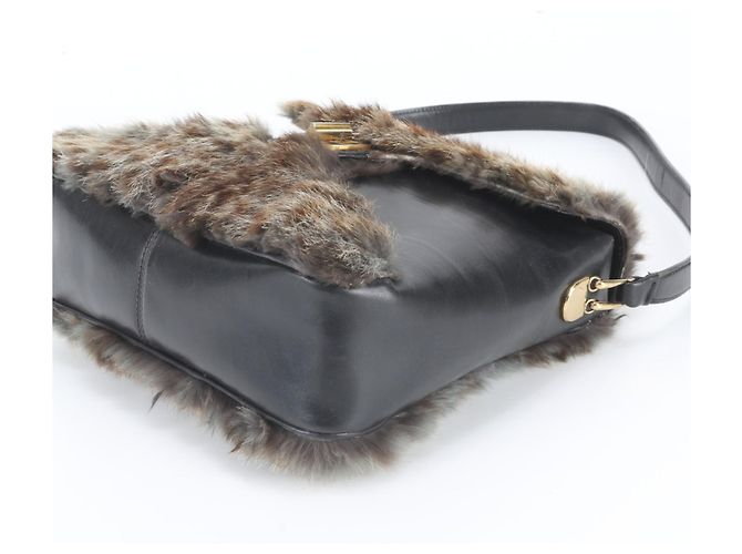 Gucci Lederschultertasche Tote Bag Schwarz - Ansicht 4
