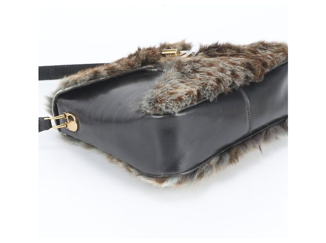 Gucci Lederschultertasche Tote Bag Schwarz - Ansicht 5